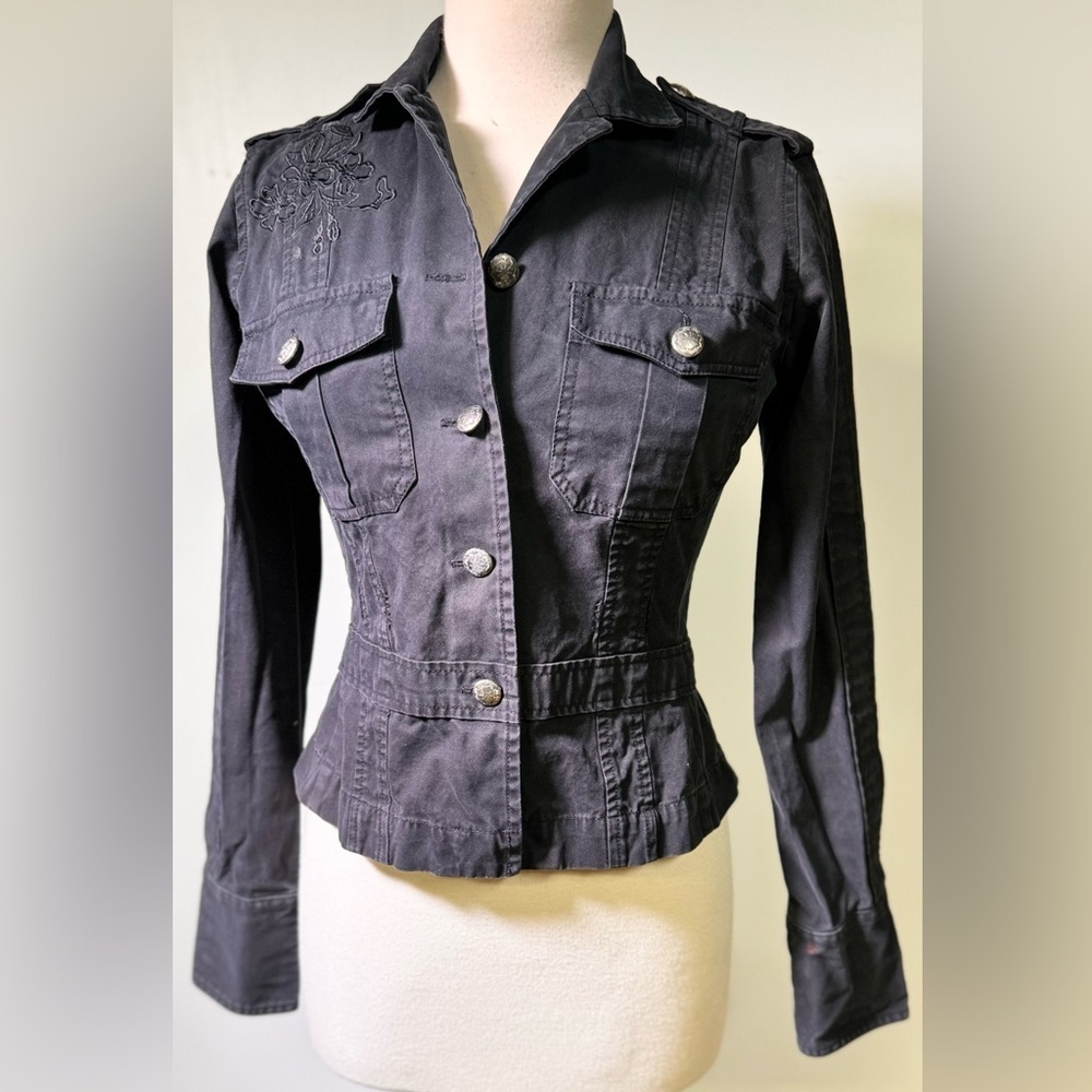 Woman’s Embroidered Denim Coat